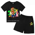 thumbnail image 5 of 2024 nueva camiseta Super Sonic, pantalones cortos, conjunto de dos piezas, conjuntos de ropa para niños, niños, niñas, camisetas, camiseta Sonic, pantalones, traje, 5 of 5