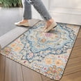 thumbnail image 3 of Boho Retro Light Orange Carpet Door Mat 30 X 17 Inch Welcome Doormat Indoor Outdoor Entrance Floor Mat Non Slip Spring Summer Decor Rubber Mats, 3 of 6
