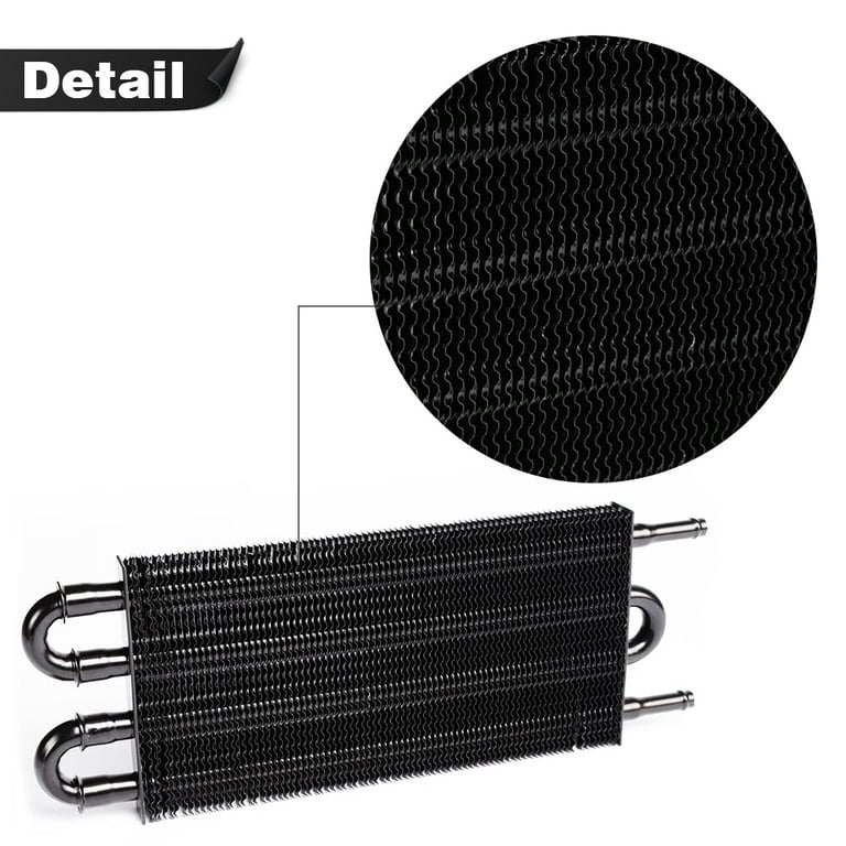 Car Oil Cooler Kit, 4 Rows Remote Power Steering Transmission Oil - Foto 12