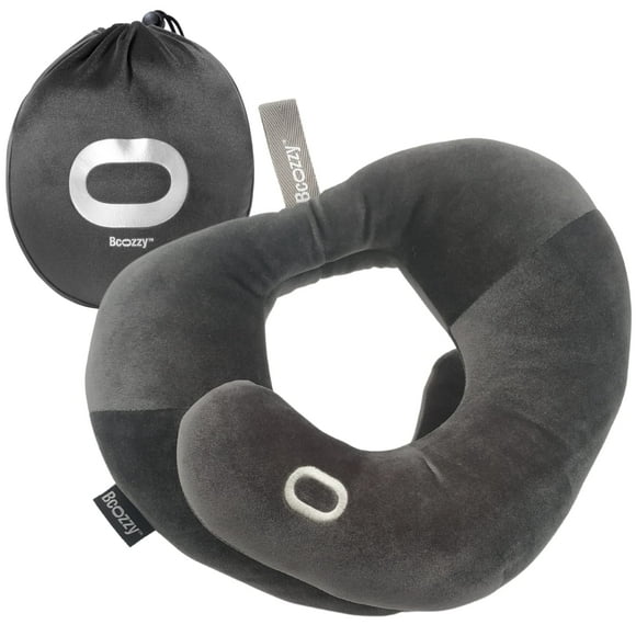 Almohada ortopédica patentada por BCOZZY para aliviar el dolor de cuello, gris, grande