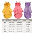 thumbnail image 3 of Fleece Dog Hoodie Coat for Small Dogs Chihuahua Puppy Warm Cute Yellow Jacket with Adorable Design Pet Sweater Soft Winter Clothes Pet Apparel & Accessories S, 3 of 8