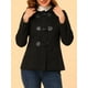 thumbnail image 5 of Abrigo Duffle con Cierre Frontal para Mujer Inspire Chic, Corto, con Capucha, Talla XL, Negro, 5 of 7