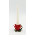 thumbnail image 2 of Set of 4 Ceramic Red Rose Candle Holders 3 Inch Vintage Gift Idea, 2 of 3