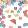 thumbnail image 3 of pitrice Bright Mosaic Tiles Assorted Craft Glass Pieces Stones Pink Purple, 3 of 8