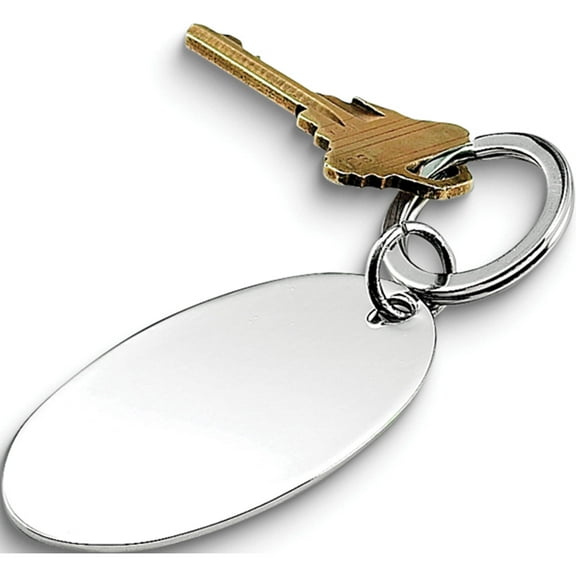 Fashion Nickel-Plated Oval Key Ring (2.63 X 0.75) Made In China gp5192