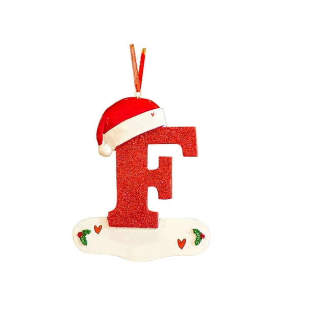 Gibobby 26 Adornos Decoraciones navideñas Personalizadas personalizada Navidad Decoración para el(Red6)