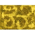 thumbnail image 1 of Ahgly Company Indoor Rectangle Abstract Yellow Modern Area Rugs, 2' x 5', 1 of 4