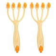 thumbnail image 2 of TISHITA 2 Pieces Plastic Manual Full Body Roller Massage Relief SPA Tool With Four Claws, 2 of 8