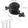thumbnail image 2 of 5Pcs Vintage Ceramic Knobs Drawer Furniture Handle for Kitchen Cabinets Cupboard Bathroom Dresser Wardrobe Closet Decoration Pulls (Black), 2 of 13