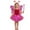 C275/Pink, variant on XIYON Girl Clothes Glowing Fairy For Girls With Light Up Wand And Floral 4 Piece Dress Up Play One Size