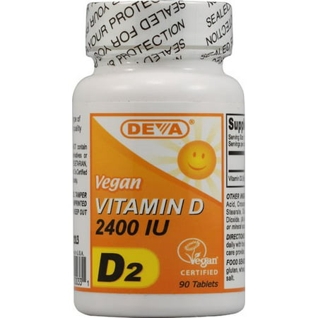 Deva Vegan Vitamines Vegan vitamine D 2400 UI comprimés, 90 Ct