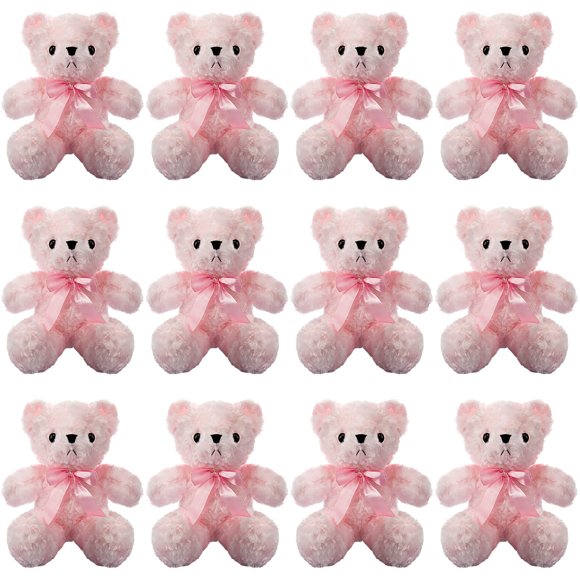 Oso de peluche Jenaai, 12 piezas, 30 cm, rosa, para regalo de baby shower