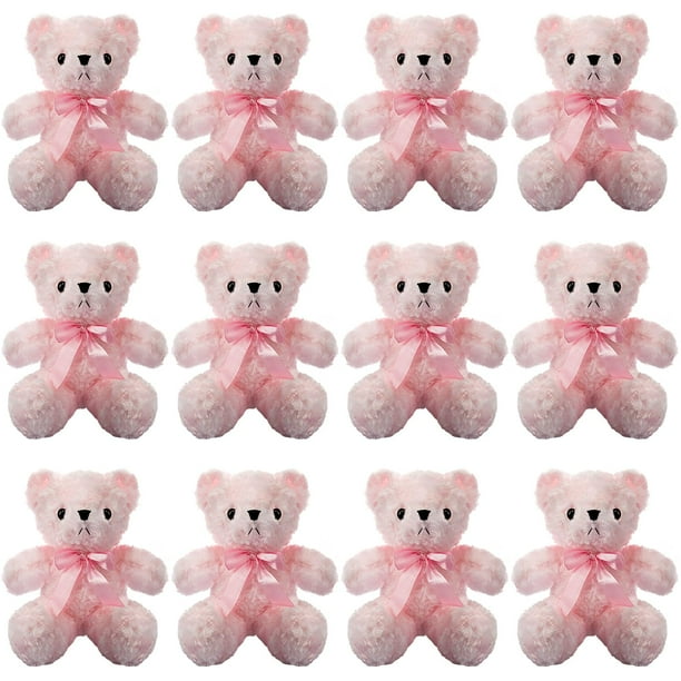 Oso de peluche Jenaai, 12 piezas, 30 cm, rosa, para regalo de baby shower