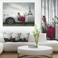 thumbnail image 1 of Fashion Woman in Car - Cars Canvas Art Print, 1 of 3