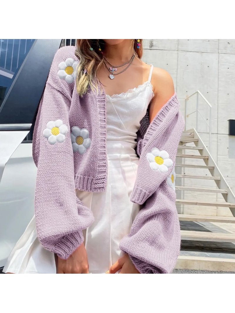 Fashion Trumpet Sleeve Sweater Coat Fashion Trumpet Sleeve Sweater Coat