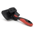 thumbnail image 2 of Jeffers Pet Self-Cleaning Slicker Brush for Dogs & Cats – Self Cleaning Button, Removes Tangles & Loose Hair, Non Slip Handle for Easy Grooming, Go To Gift for Pet Owners – Black, Red - Small, 2 of 7