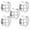 Silver, variant on MOMOJIA Pack of 5 Polished Alloy Round Napkin Rings Table Centerpiece for Elegant Table Setting and Modern Home Decors