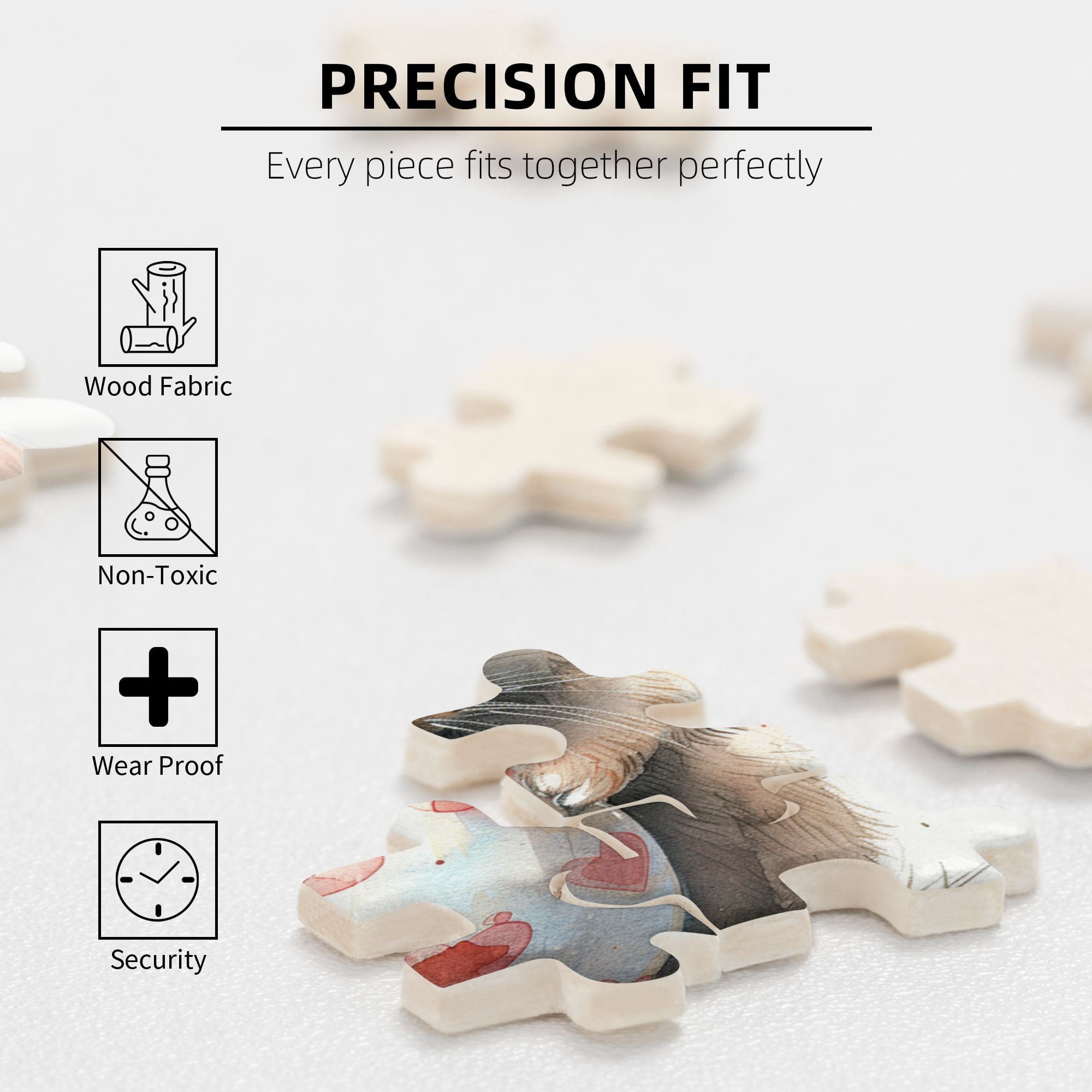1000 PCS Cute rabbits & Colorful eggs puzzles for adults 1000 pieces,Unique and Beautiful Design,Wonderful imagination,Relax yourself,Charm Animal Wooden Puzzle,Relax yourself,for Animal Lovers Gift