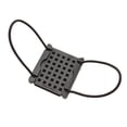 thumbnail image 1 of DIVEGEAR Nylon-Fiberglass Diving Weight Retainer Plate - Lightweight 43g Secure Fit with Pyramid Anchor Points & 2 Latex Elastic Straps, Easy BCD Webbing Installation, 3.3x2.9x0.4 inches, Black, 1 of 5
