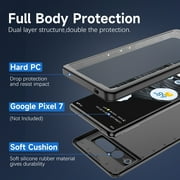 Google Pixel 7 Pro Waterproof Case with Built-in Screen Protector, Full Body Underwater Phone Cover Full Body Shockproof Protection for Google Pixel 7 Pro, Black