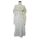thumbnail image 3 of Vestidos Largos Vestidos de mujer Vestido elegante con mangas abullonadas Ropa de primavera y verano (Blanco XL) Ygjytge para Mujer Blanco T XL, 3 of 7