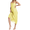 Yellow, variant on Women Cotton Silk Long Slips Full Slips For Under Dress Chemise Camisoles Slip Dress Petticoat
