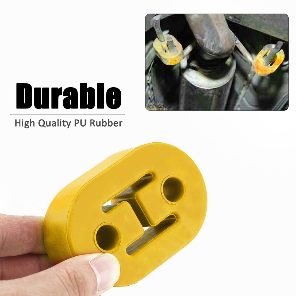Tebru Exhaust Rubber Hanger,Car Exhaust Pipe 2Holes Rubber Mount