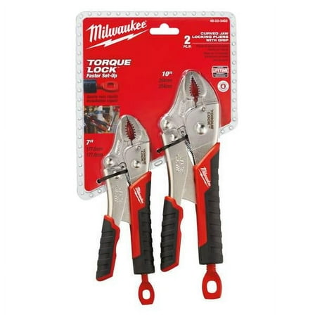 Milwaukee 2 Piece Pro Locking Pliers Set