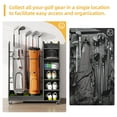 thumbnail image 5 of Craftian Golf Bag Organizer Stand Holder with Wheels Golf Bags Golf Clubs Golf Balls and Golf Equipment Accessories Garage Club and Shed, 5 of 7