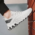 thumbnail image 4 of CORASUN Men's Casual Running Shoes - Breathable Flyknit Upper, Non-Slip & Shock-Absorbing PVC Sole Sneakers for Men & College Students on Daily Commute, Outdoor Walking & Gym Workout (Crisp White), 4 of 6