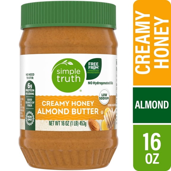 Simple Truth Honey Almond Butter Smooth No Stir 16 oz