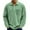 Green #009, variant on Men's Corduroy Sweatshirts Quarter-Zipper Casual Polo Shirts Stand Collar Long Sleeve Ribbed Golf Shirts Light Purple 4XL