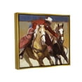 thumbnail image 3 of Stupell Industries Rodeo Cowboy Painting Animals & Insects Painting Gold Floater Framed Art Print Wall Art, 31 x 25, 3 of 9