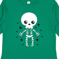 thumbnail image 4 of Inktastic Happy Halloween Spooky Skeleton and Stars Boys or Girls Long Sleeve Toddler T-Shirt, 4 of 5