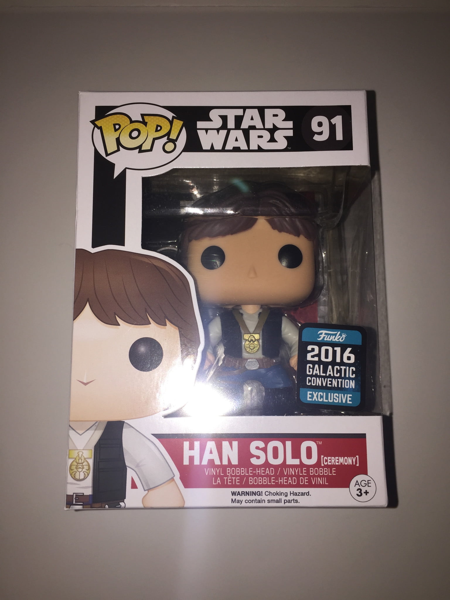 Vinyl Star Wars Han Solo Ceremony Pop New Convention Exclusive 