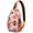 Red, variant on Red and Green Apple Pattern Sling Backpack for Travel and Outdoor Use, Lightweight Crossbody Bag with Cute Cartoon Fruit Print, Classic Design and Multi-Layer Storage for Apple Enthusiasts