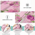 thumbnail image 3 of GZHJMY Beautiful Rose Pattern Pillowcase Standard Size, Super Soft Pillow Shams Covers, Plush Cozy Pillow Cases with Zipper, 20" X 26"（232）, 3 of 6