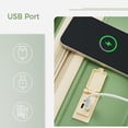 thumbnail image 5 of Luggage Sets 3 Piece 20/24/28" With USB Port PP Lightweight Suitcase-Light Green, 5 of 7