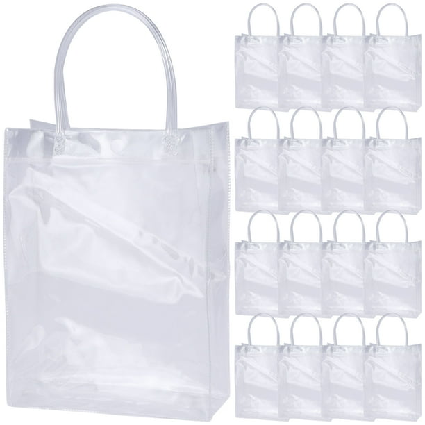 24 piezas bolsas transparentes de mano bolsas de flores multifunción bolsas de regalo transparentes