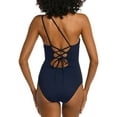 thumbnail image 2 of La Blanca Womens One Shoulder Tummy Control One-Piece Swimsuit, 2 of 2
