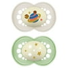 MAM Night Pacifier, 6-16 Months, Unisex, 2 pack