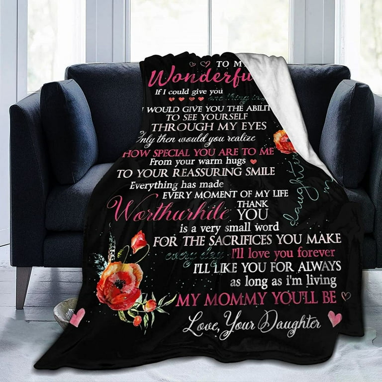 Fleece Blankets Blanket For Daughter From Mum Flannel Fleece Bed