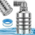 thumbnail image 2 of BUTORY Water Level Control Float Valve 304 Stainless Steel Fully Automatic Mini Floating Ball Valve Auto Shut Off Water Tank Water Level Controller Valve Side Water Intake for Water Tower, 2 of 10