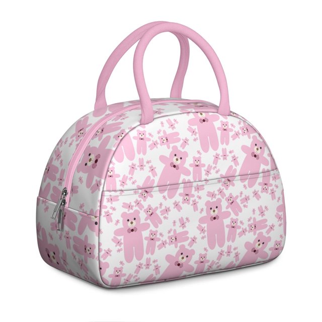 Polar Bear Lunch Box Bag – Cute and Functional Design with Artistic Pattern, Perfect for Work or School