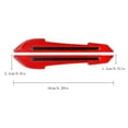 2Pcs Reflective Car Stickers Rearview Stickers Collision Strips