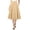 Khaki, variant on Fashionable Skirts for Women Pleated Button Solid Casual Summer Swing Skirt Khaki M