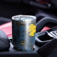 thumbnail image 4 of 30oz Halloween Moonlit Scene Pattern Tumblers Stainless Steel Tumbler with Lid and Straw,Vacuum Insulated Double Wall Travel Tumbler Cups Mug with Cleaning Brush for Coffee,Tea, 4 of 7