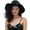 Black, variant on Metallic Shiny Bucket Hat, Reversible Wide Brim Leather Fisherman Cap Silver one size