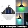 thumbnail image 1 of Luz LED Solar para porche, luz alimentada por la luz Solar para exteriores, impermeable IP65, luz de pared para jardín, balcón, decoración de vallas, luz nocturna, 1 of 4