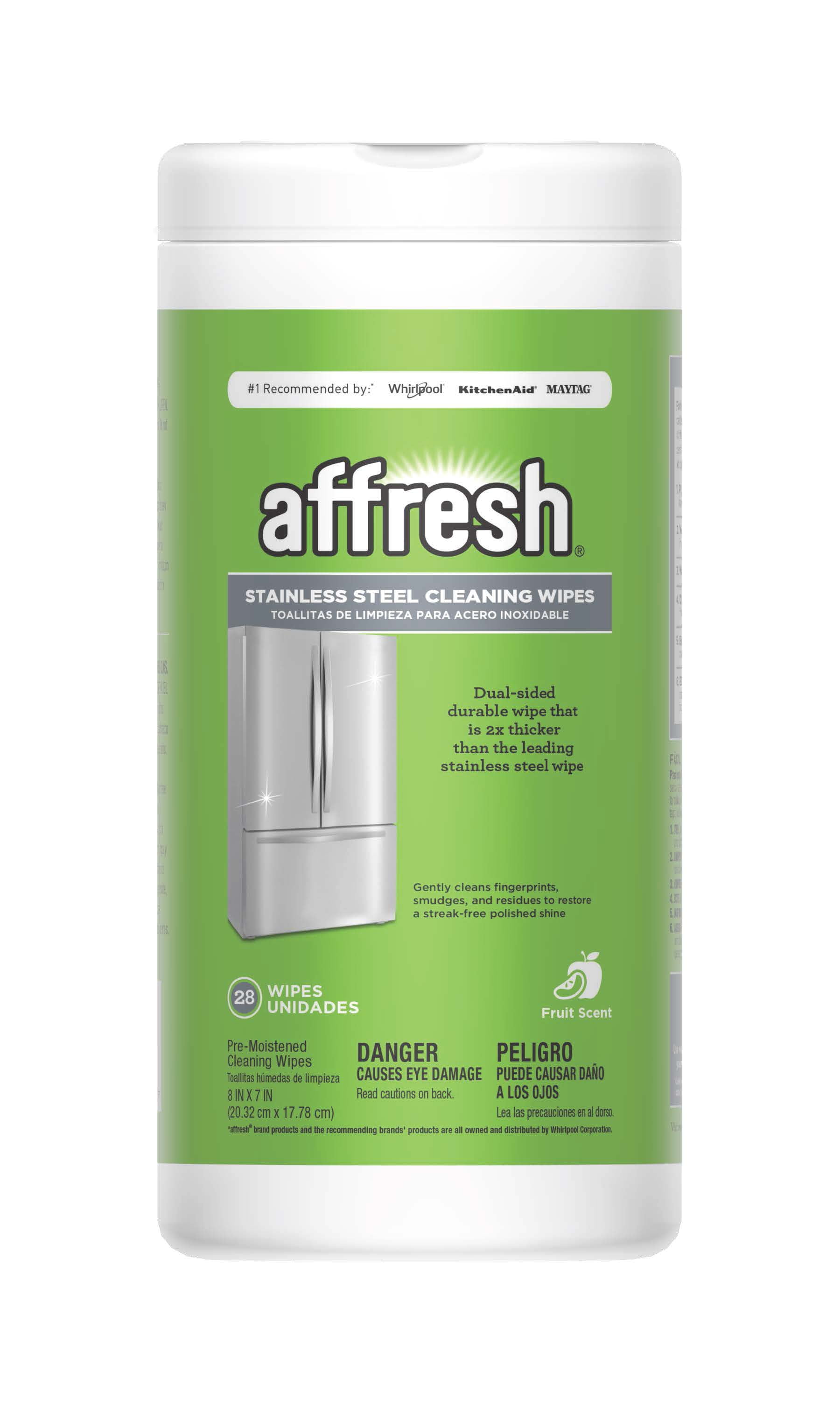 affresh Stainless Steel Wipes 28ct